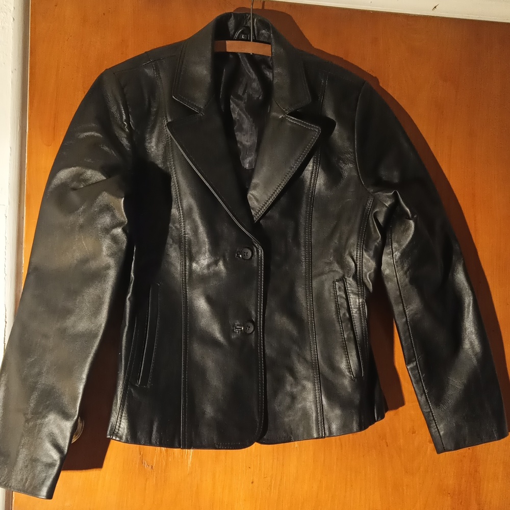 Lambskin leather jacket